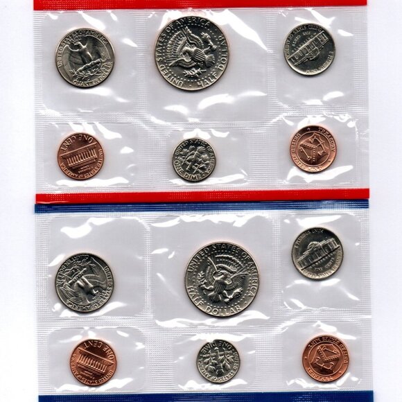 1984-P&D Uncirculated Set... 10 Coin Set... In Original US Mint Packaging - Picture 2 of 3